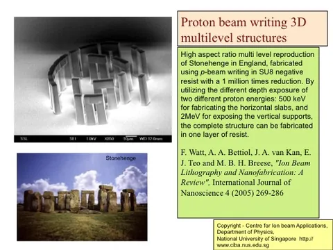 3D multilevel structure: Stonehenge in SU8 resist